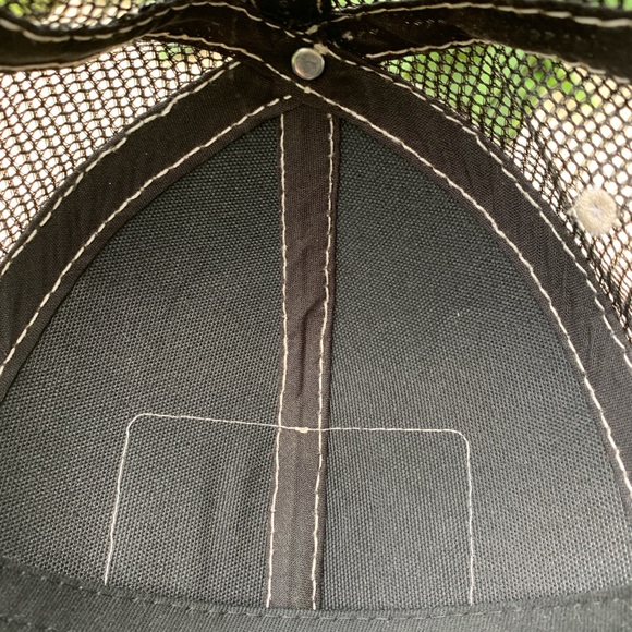 JEEP Camo black snapback mesh trucker cap hat American flag OSFM - Picture 8 of 9